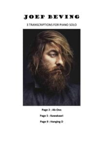 sheet music sheet music score download partitura partition spartiti Joep Beving