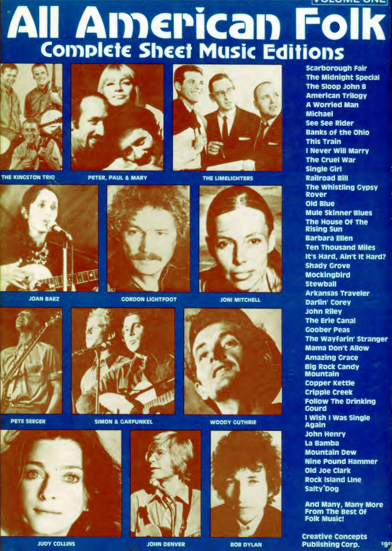 free scores All American Folk Complete Sheet Music Editions Creative