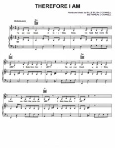 sheet music free sheet music download partitions gratuites Noten spartiti partituras Billie Eilish
