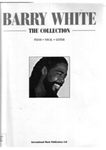 sheet music pdf BARRY WHITE - (THE COLLECTION) Piano Vocal guitar