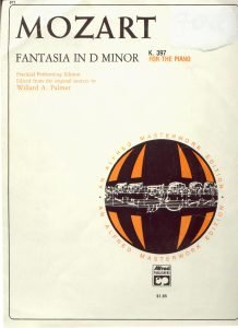 MozArt Fantasia In D Minor K 397