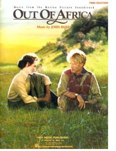 out of africa sheet music pdf John Barry