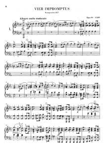 Schubert 4 Impromptus Op 90
