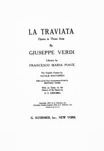 Verdi La Traviatta Reducc.Piano