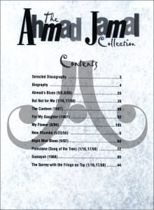 sheet music Ahmad Jamal 