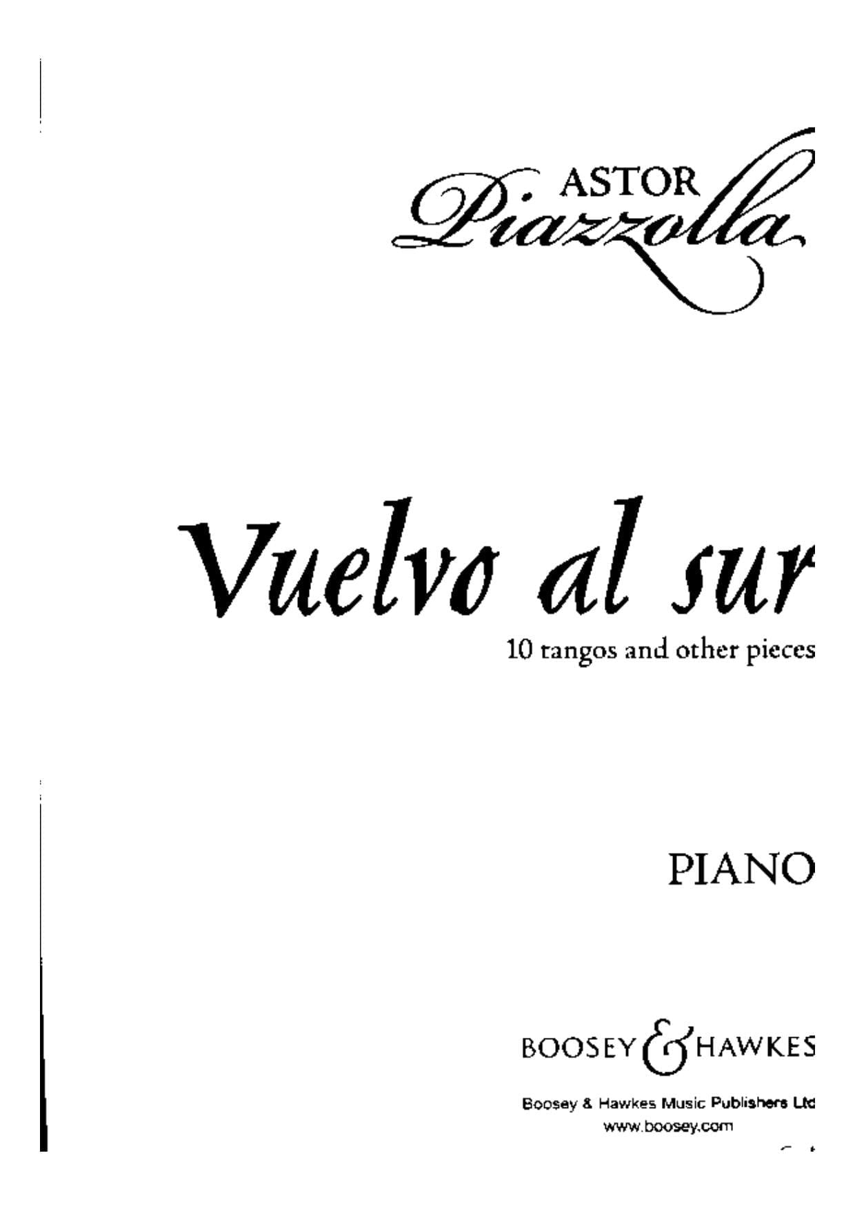 sheet music pdf piazzolla