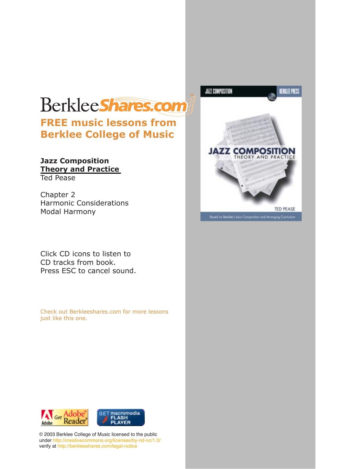 free sheet music pdf berklee