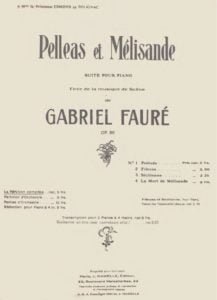 free sheet music pdf Gabriel Fauré 