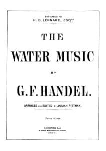 free sheet music pdf Händel - Prelude from Suite No 14 in G Major Allegro HWV 441 No 2 Allegro (sheet music, Noten)