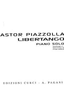 libertango free sheet music & scores pdf astor piazzolla partituras