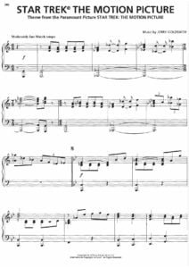 free sheet music & scores pdf download Jerry Goldsmith