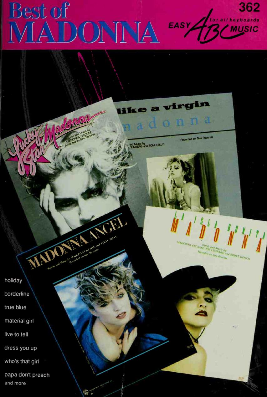 Madonna free sheet music & pdf scores download