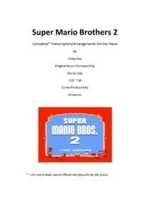free sheet music & pdf scores download Super Mario