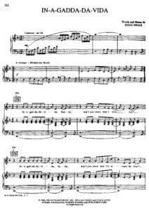 iron butterfly sheet music download