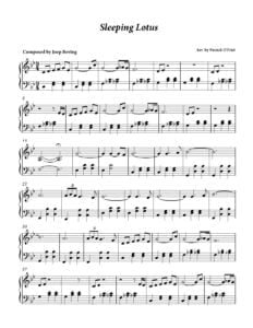 sheet music download partitura partition Joep Beving