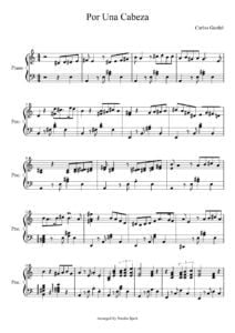 carlos gardel sheet music download partitura partition spartiti