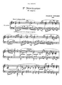 sheet music download partitura partition spartito Francis Poulenc 