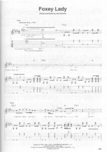 jimi hendrix sheet music score download partitura partition spartiti 楽譜