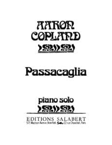sheet music score download partitura partition spartiti 楽譜 Copland