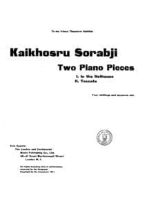 sheet music score download partitura partition spartiti 楽譜 Sorabji 