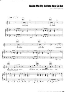 sheet music score download partitura partition spartiti 楽譜 Georges Michael