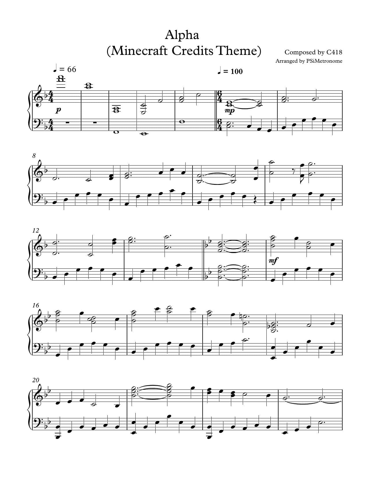 partition sheet music partitura