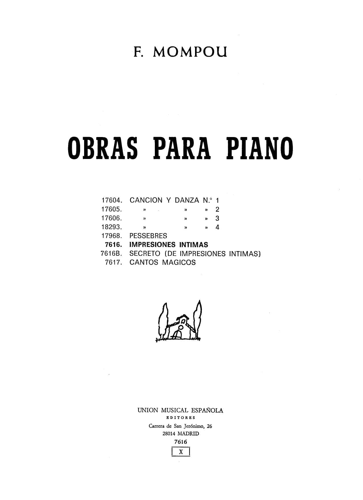 Sheet Music Library Mompou sheet music mompou partituras