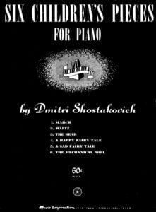 sheet music Shostakovich