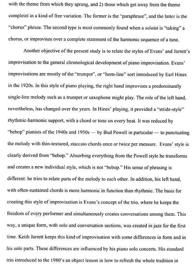 improvisation jazz sheet music