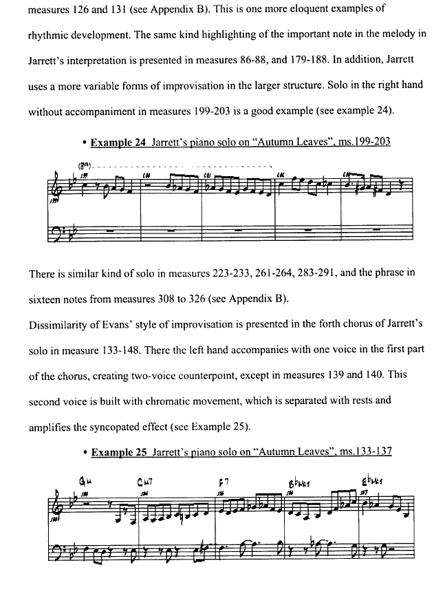 improvisation jazz sheet music