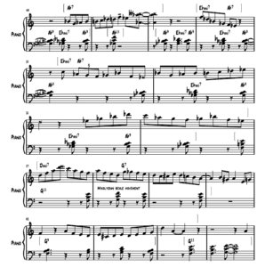 McCOY TYNER jazz sheet music transcription