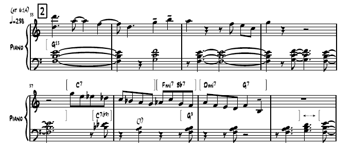 McCOY TYNER jazz sheet music transcription