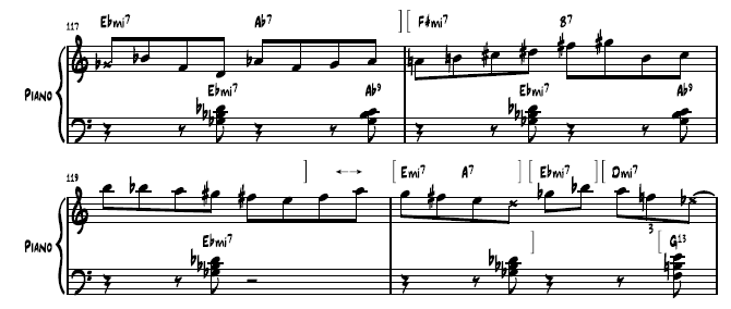 McCOY TYNER jazz sheet music transcription