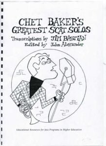 Chet Baker  sheet music jazz score free download