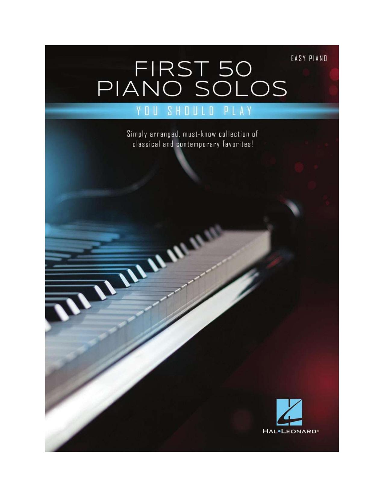 free scores download First 50 Piano Solos You Should Play