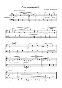 free sheet music download partitions gratuites Noten spartiti Nessun Dorma