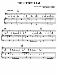 free sheet music download partitions gratuites Noten spartiti partituras Billie Eilish