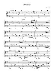 sheet music Vangelis
