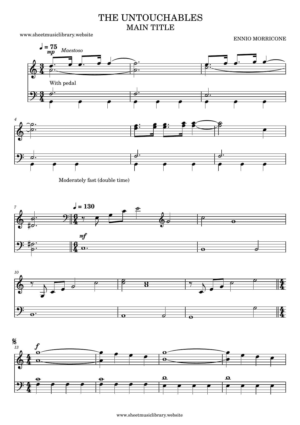 free sheet music partitura partition noten