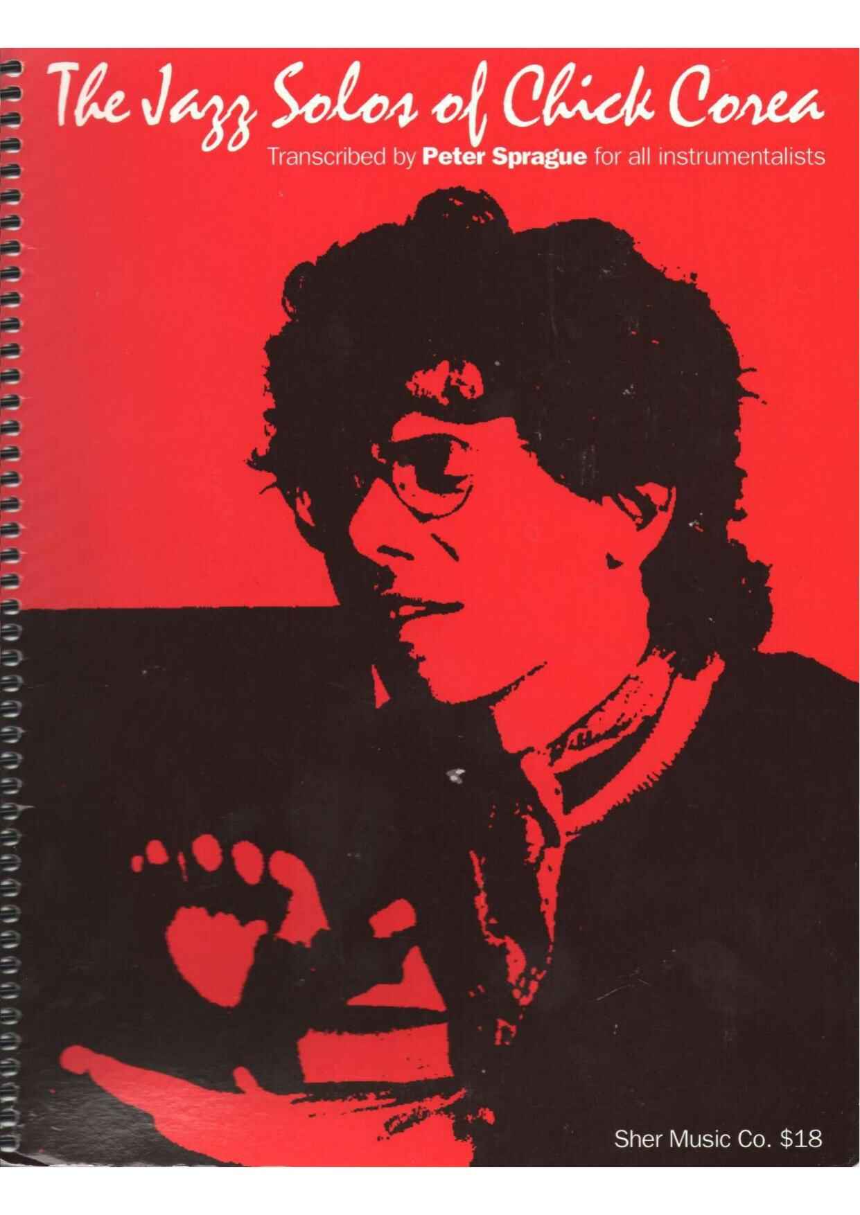 new scores free sheet music partitura Chick Corea The Jazz Solos Of Chick Corea Transcribed By Peter Sprague For All Instruments partition noten